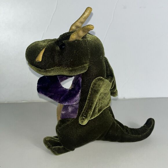 Douglas Green Dragon Plush Stuffed Animal, Sparkled And Mystical 7” - Picture 3 of 6